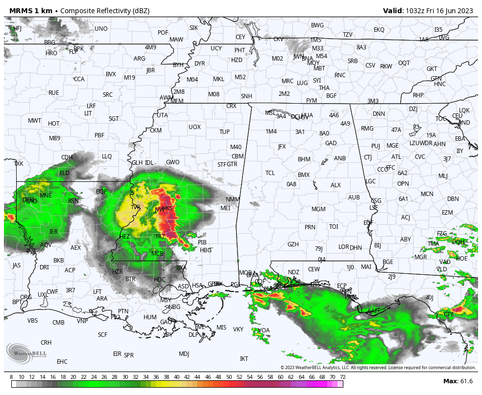Active, Stormy Pattern Continues Across The Deep South
