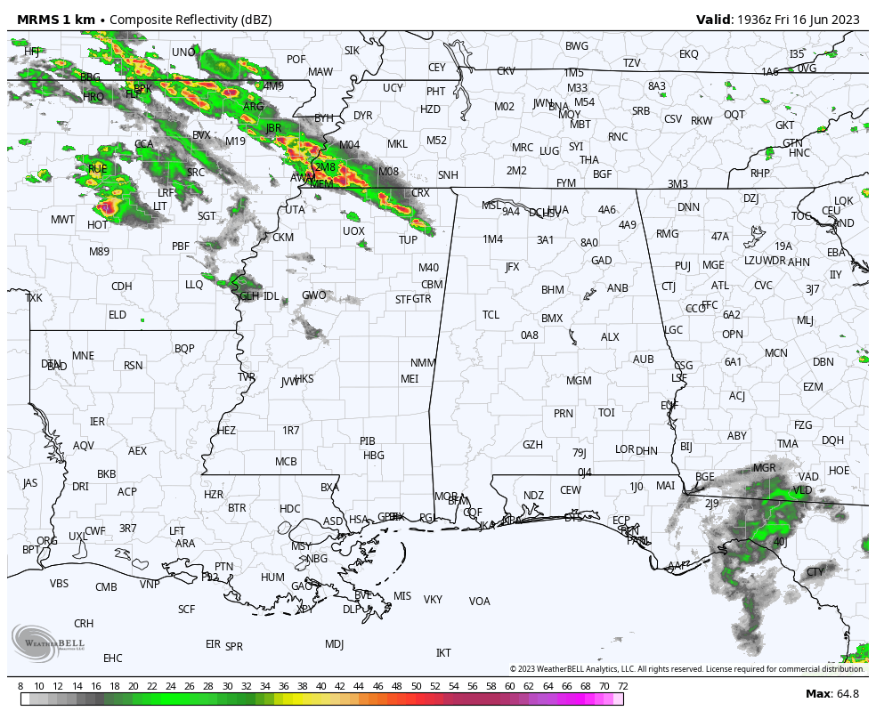 Scattered Storms Over The Weekend; Sun At Times
