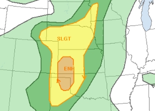 Severe Weather Outlook For The Central Plains