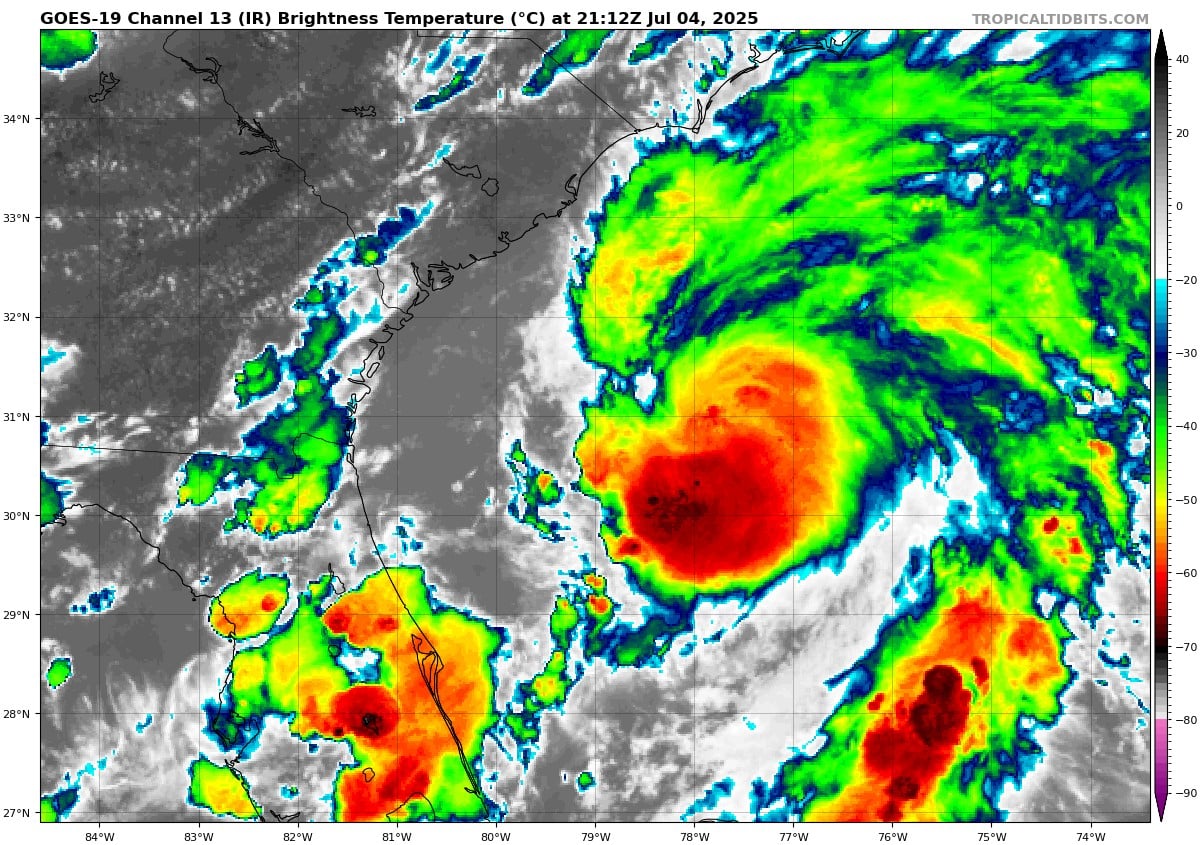 Tropical Depression Three Forms Off Southeast Coast