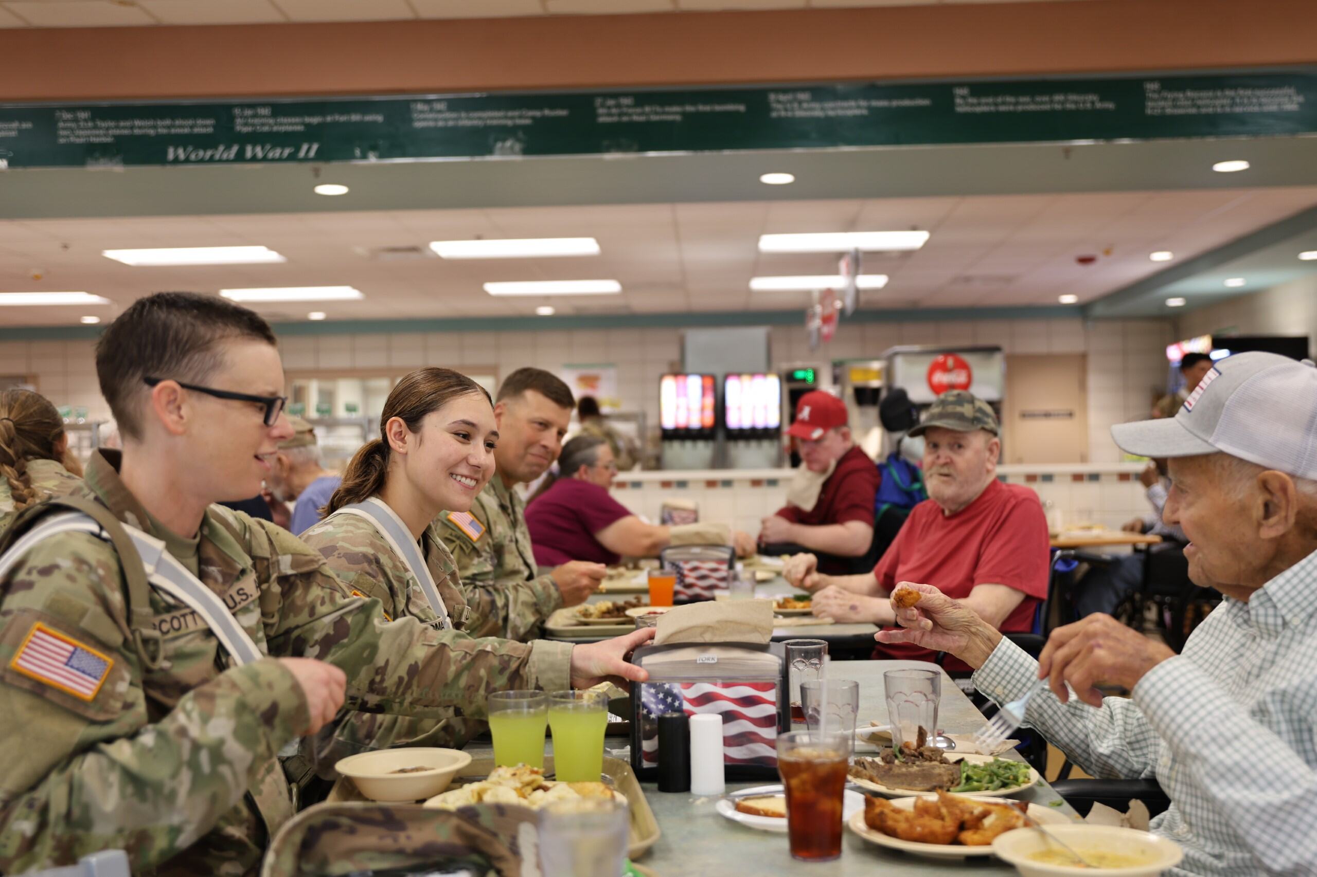 The Alabama News Center — Fort Rucker Legacy Lunch connects soldiers with veterans in Alabama