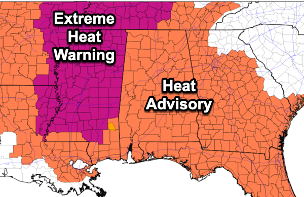 Midday Nowcast: Heat Advisory Continues; Highs Return to the 80s This Weekend