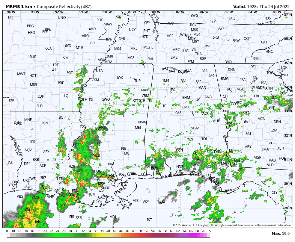 Summer Mix Of Sun And Storms For Alabama