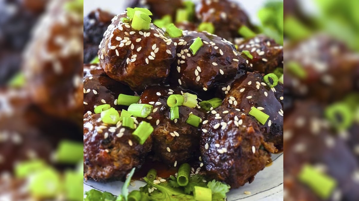 Recipe: Sweet & Spicy Ginger Sesame Meatballs