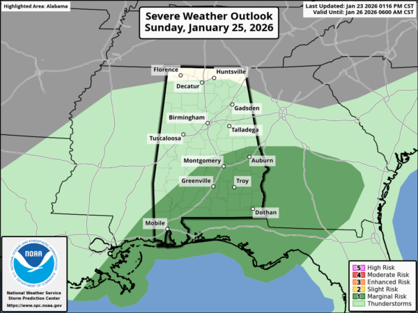 Ice Storm Warning For NW Alabama; Severe Storms Possible For South ...