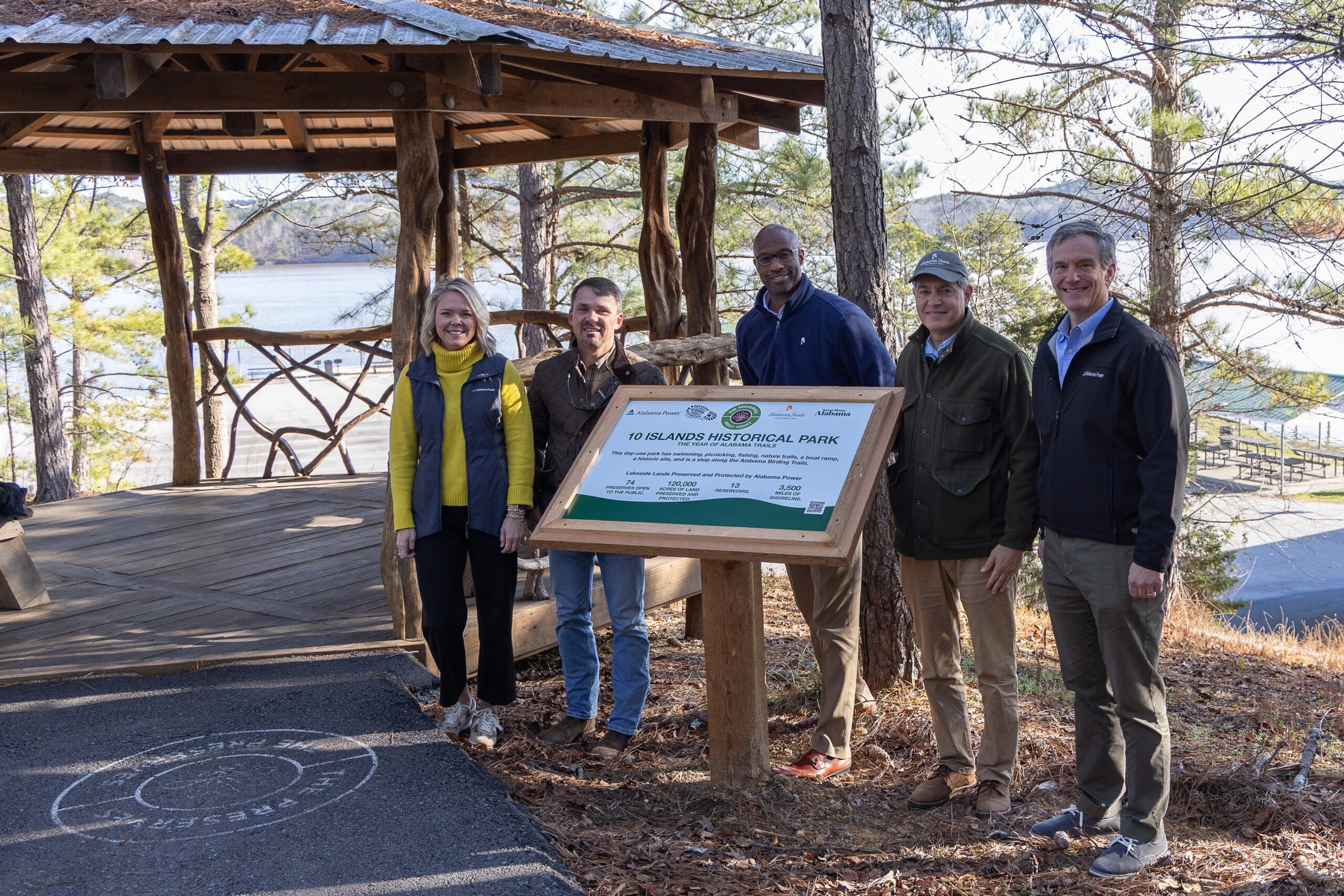 Alabama Trails Foundation, Alabama Power mark Year of Alabama Trails at Ten Islands Historical Park