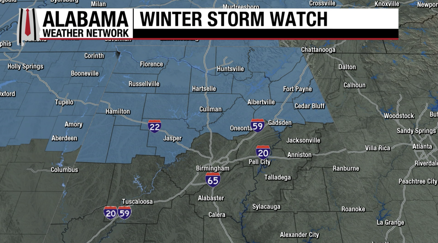 Eyes On The Weekend Winter Weather Situation For Alabama | Alabama ...