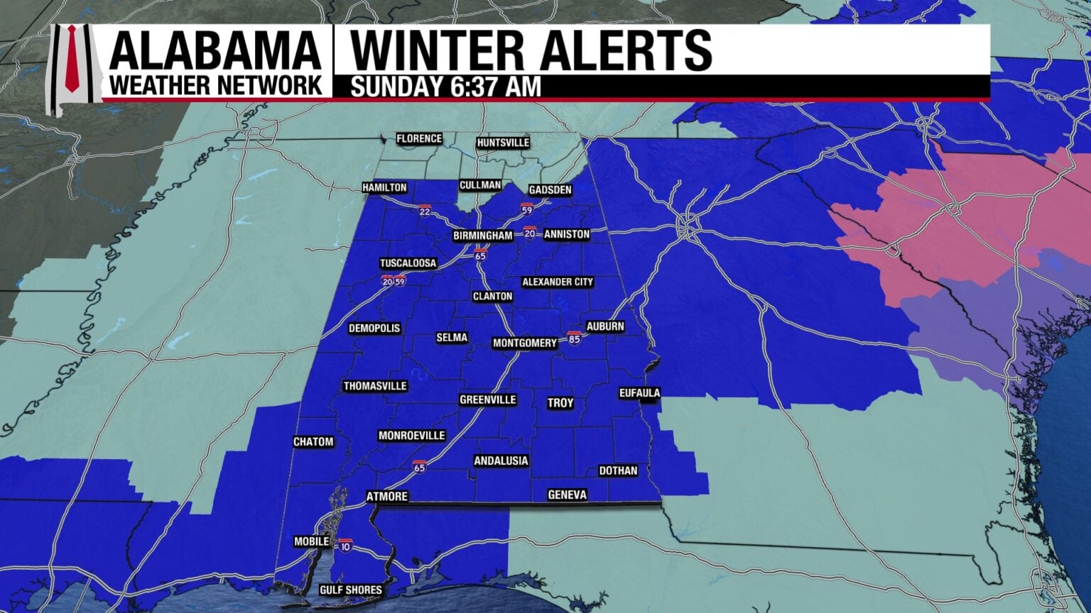Cold Today, Warmer This Week | Alabama Weather Network