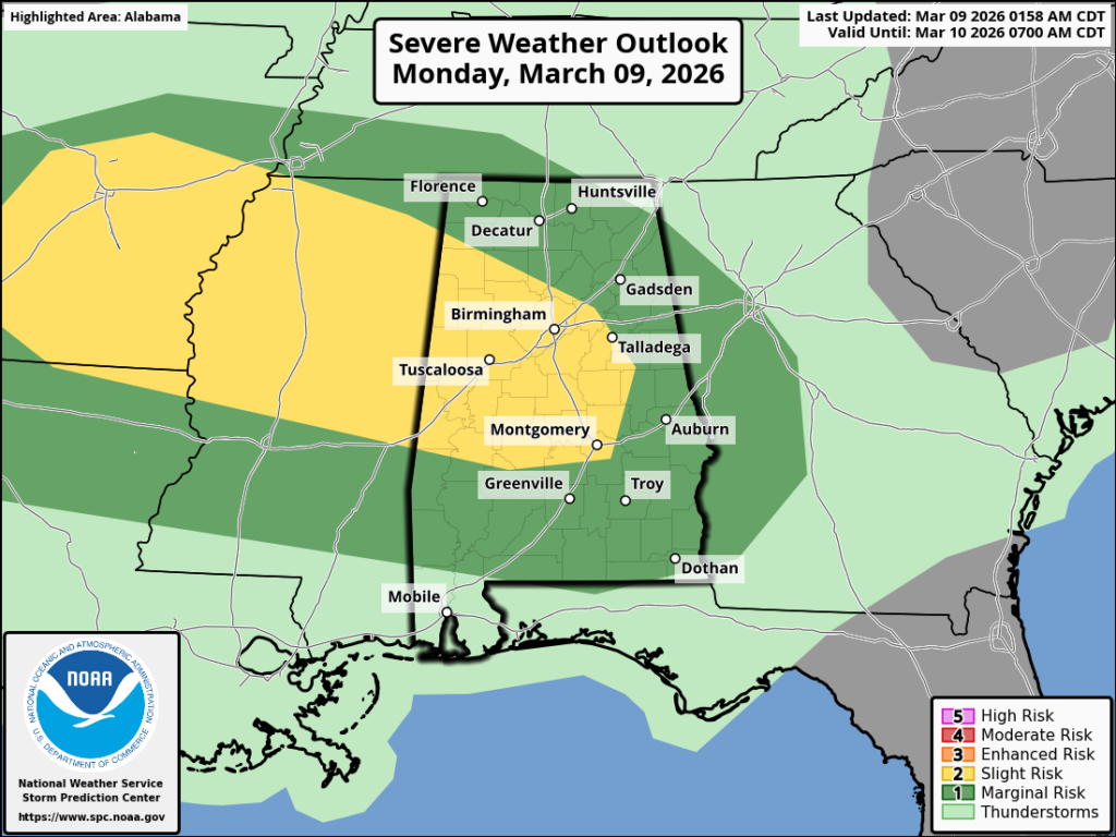 James Spann: Strong or severe storms possible this afternoon, tonight ...