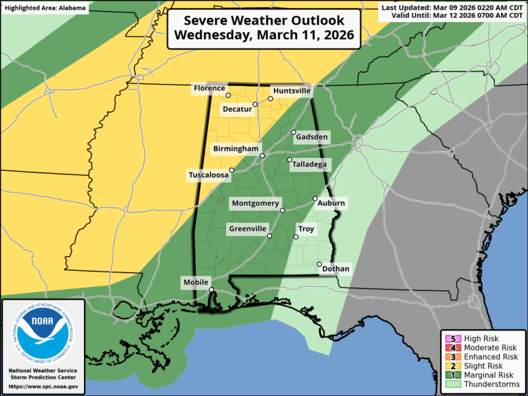 James Spann: Strong or severe storms possible this afternoon, tonight ...