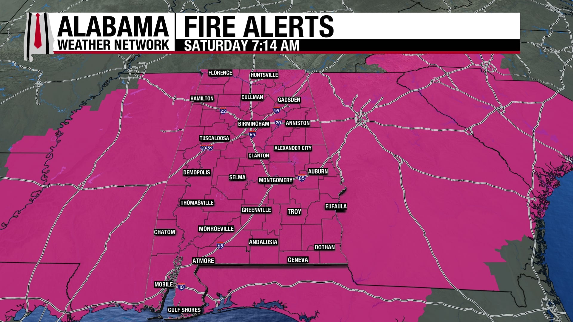 Dry Saturday, Fire Risk Elevated