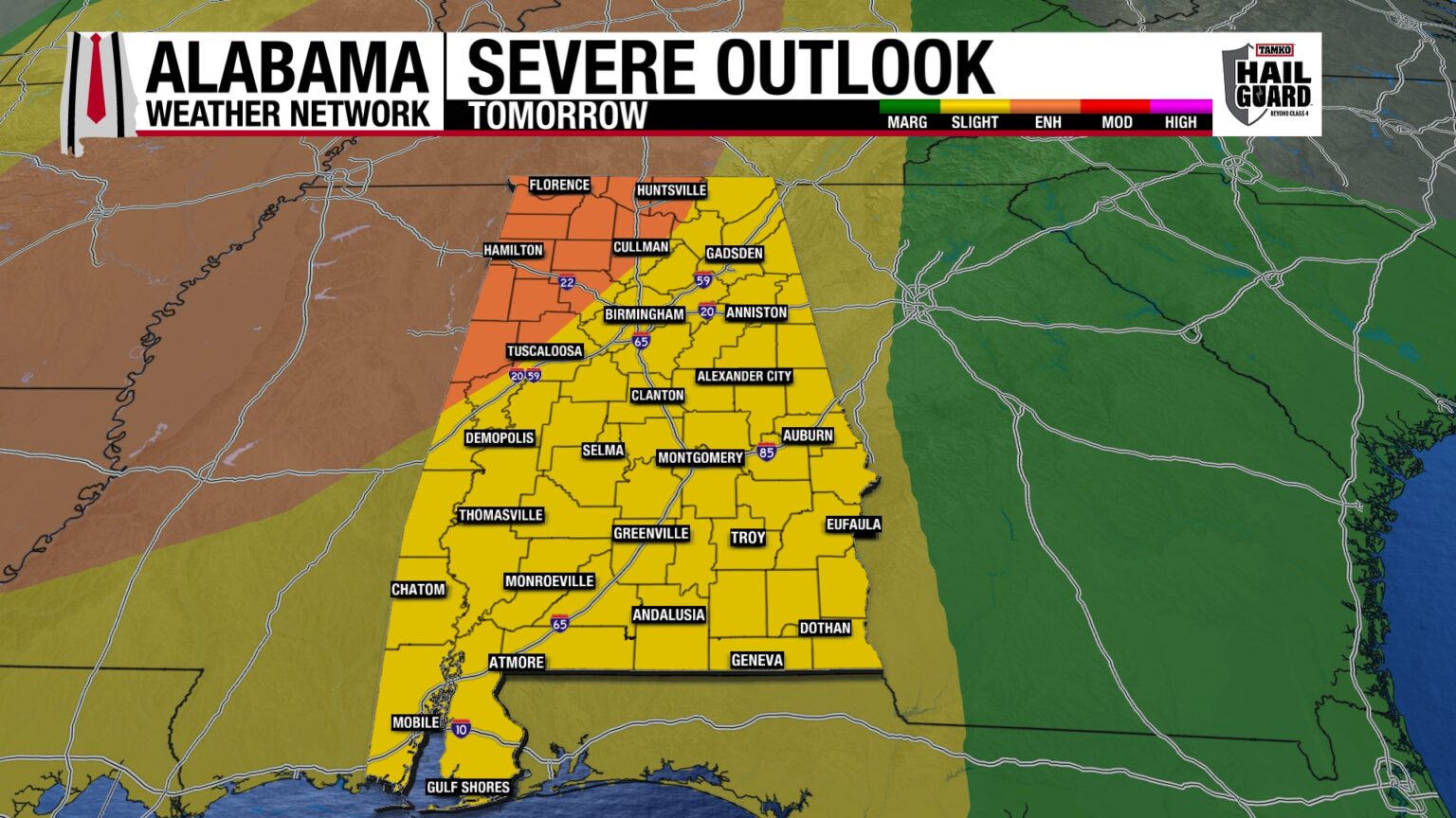 Warm Spring-Like Saturday | Alabama Weather Network