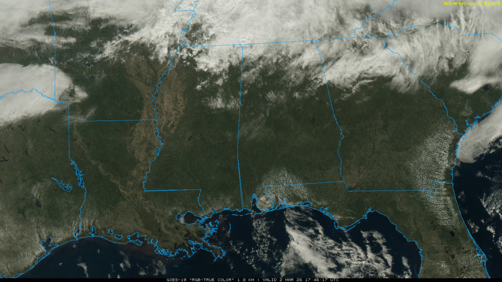 Warm Days Ahead; Mostly Dry Through Friday | Alabama Weather Network