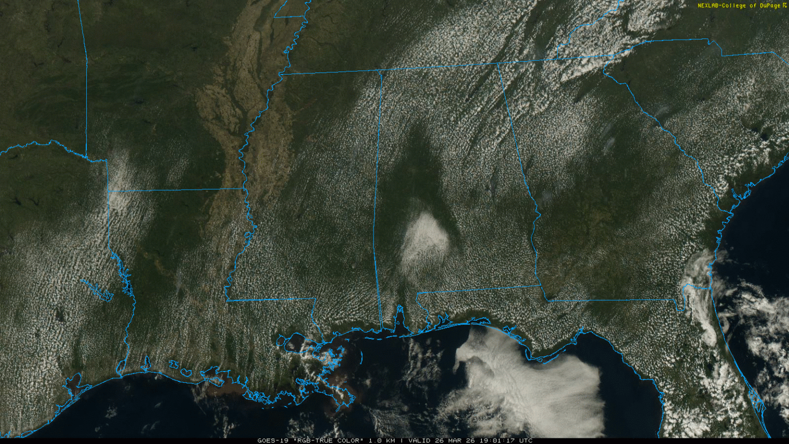 A Few Showers Tomorrow Evening; Dry, Cool Weekend Ahead | Alabama ...