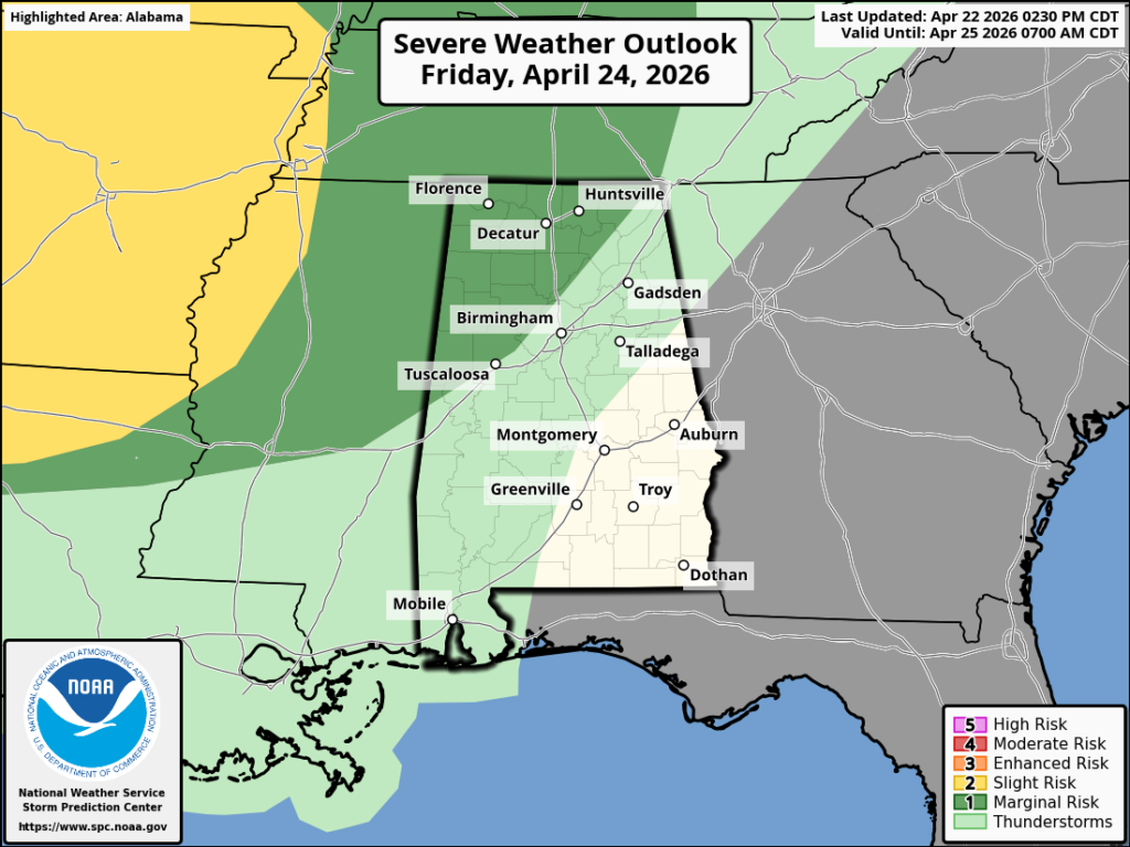 Storms Move In Friday Night; Unsettled Weather Next Week | Alabama ...