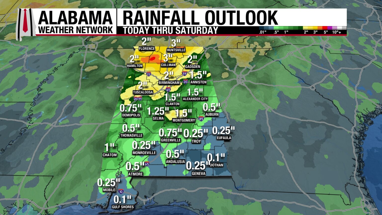 Rainy and Hot This Week | Alabama Weather Network