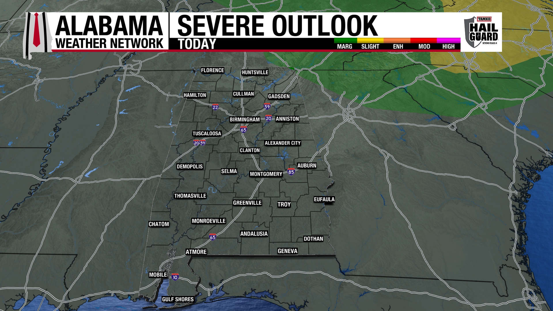 Spotty Afternoon Showers for Saturday