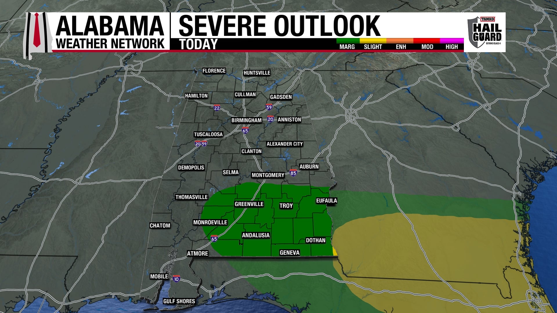 Front Brings Rain, South Still Hot