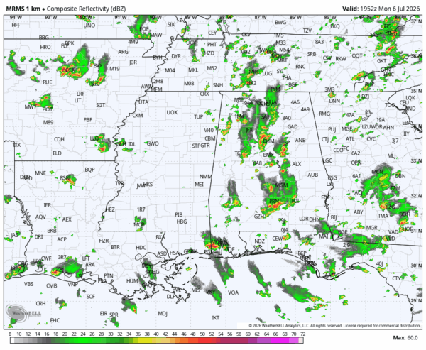 Sun, Heat, Scattered Storms Daily Through The Weekend | Alabama Weather ...