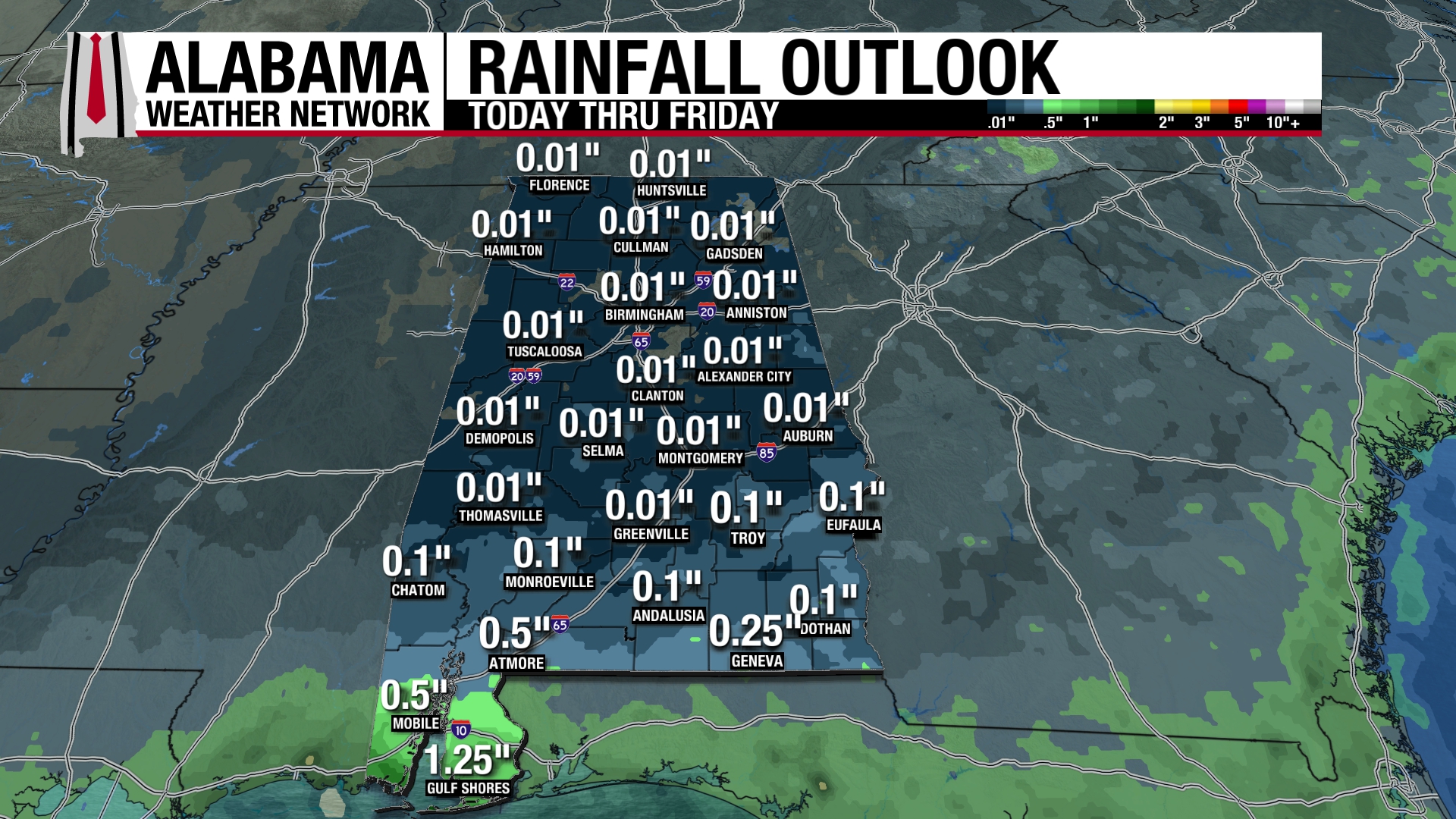 Low Rain Chances This Weekend